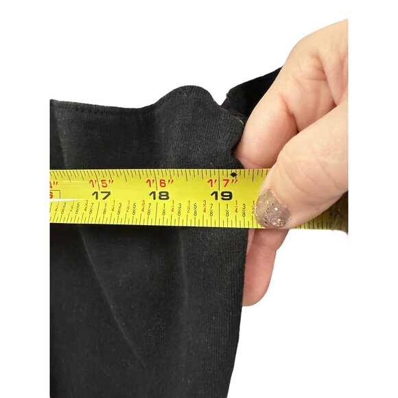 π 2/$20 πAmerican Eagle Gray and Black Block Stripe Long Sleeve Logo Polo sz M - Picture 6 of 7